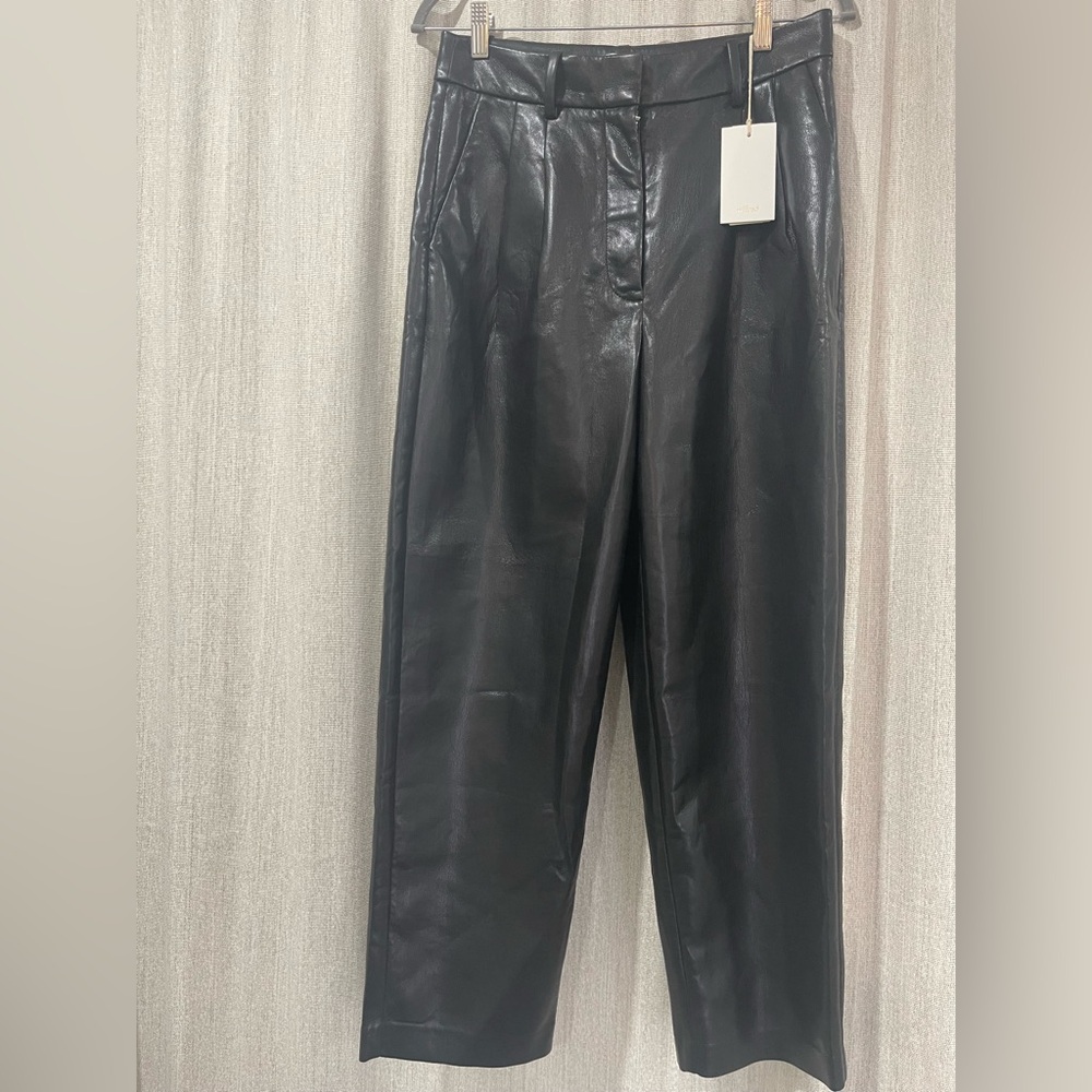 Wilfred Black vegan Leather Trousers